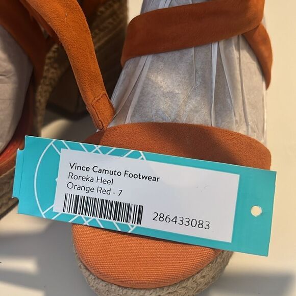Vince Camuto Roreka Suede Ankle Tie Platform Espadrille Sandals Size 7 NWT - Picture 12 of 12